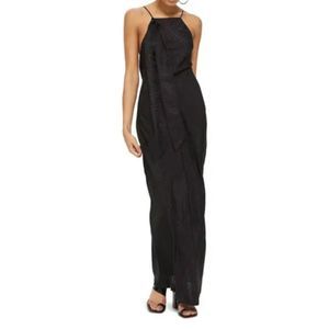 5 for $30 Topshop Jacquard Bow Animal Print Slip Dress Black Women’s Size 8